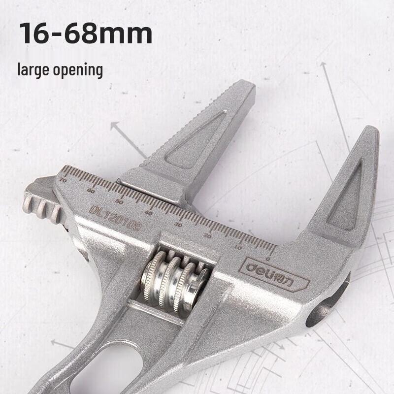 Deli Adjustable Bathroom Pipe Wrench 16-68mm