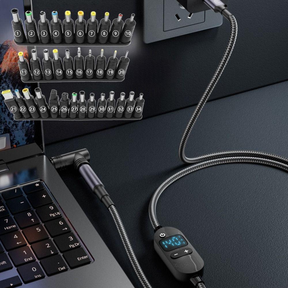 5V/9V/12V/15V/20V USB C To DC PD Adapter Cable Digital Display Boost Cable  Laptop Camera