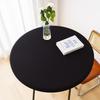 Elegant Milk Silk Round Tablecloth - Luxurious Light Feel & Elastic Fit, White Ins Style