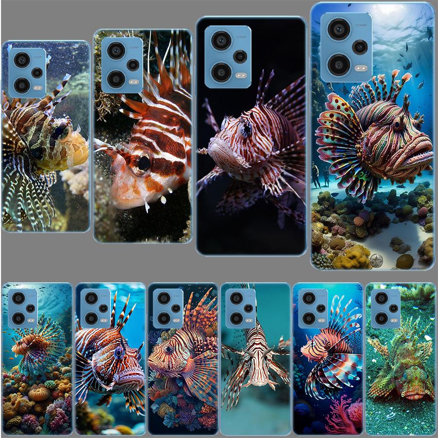 Clown Fish in the Sea or Ocean Phone Case For Redmi Note 13 12 14 15 Pro Plus 13R 11 11T 11E 11S 10 Pro 10S 9 9S Cover Cell Clea