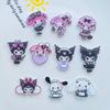 10 Pcs New Kawaii Cartoon Animal Rabbits, Puppies Series Acrylic Flat Diy Jewelry Children Gift Hairpin Accessories A89