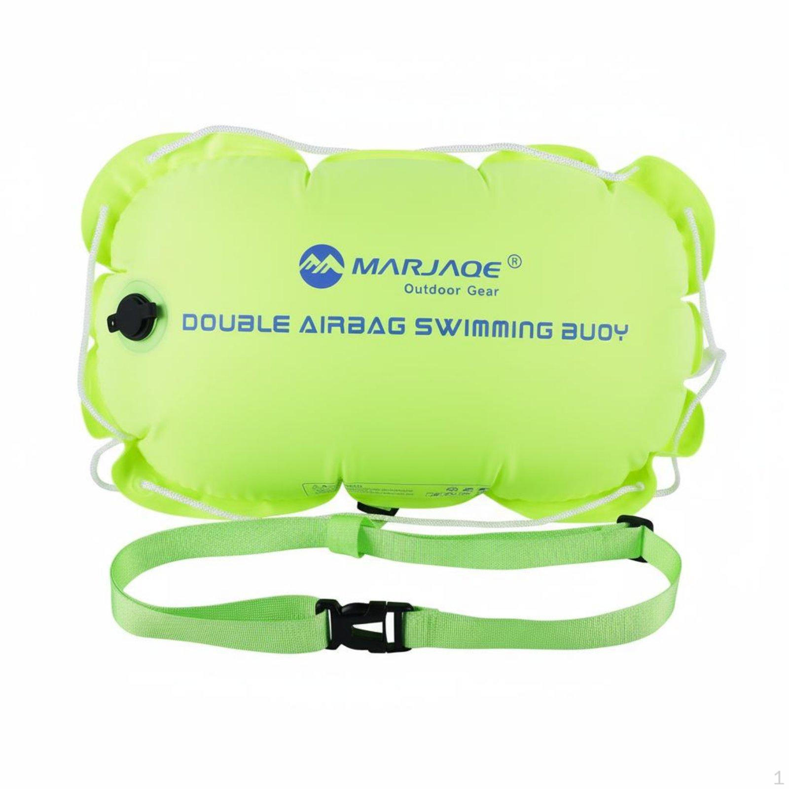 Double Swimming Buoy 12KG Buoyancy Inflatable Swim Float Easy to Inflate Outdoor for