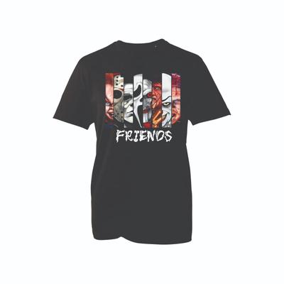 Horror Friends T-Shirt Gruselige Film Schurken Grafik Gruseliges Halloween Tee Top