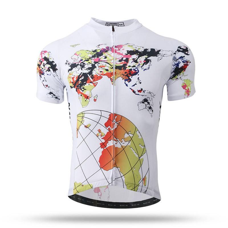 XINTOWN Mens Short Sleeve Cycling Jersey Breathable Bike Top Riding
