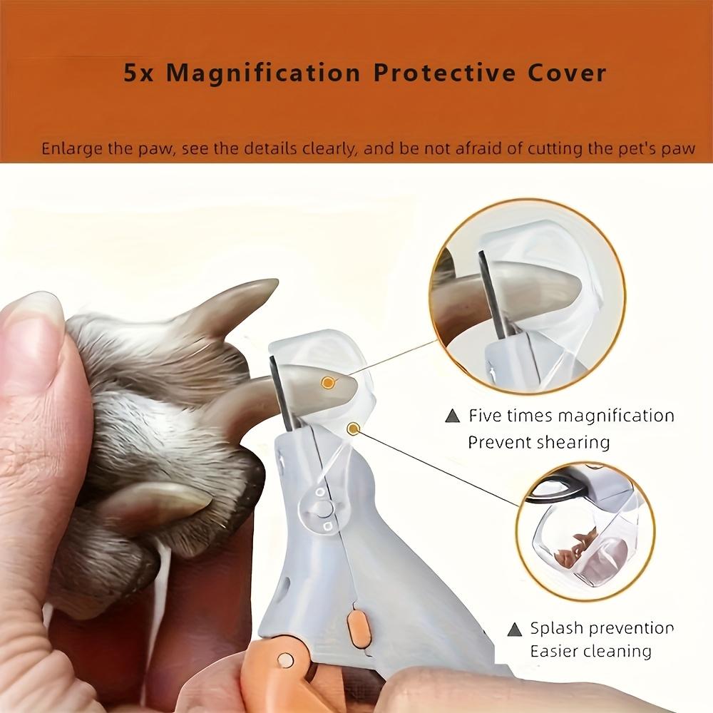 LED Pet Nail Clipper with Ergonomic Non-Slip Handle Precise Cat Dog Nail Trimmer for Safe Easy Grooming Essential Pet Care Supply