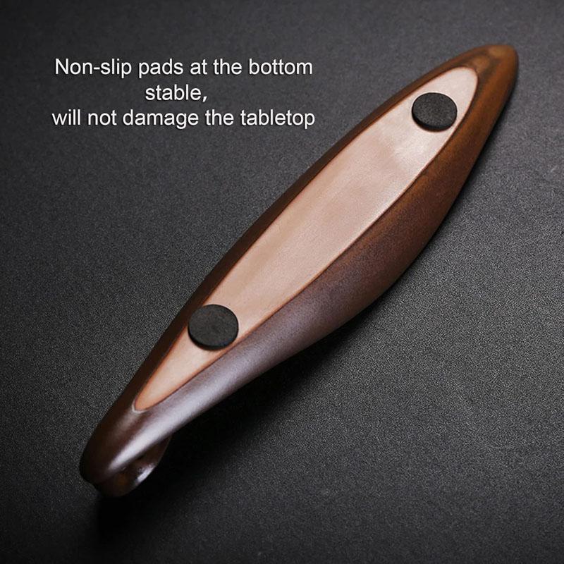 9" Length Incense Stick Holder with 3 Holes, Ceramic Incense Ash Cather for Counters, Meditation Room, Yoga, Home, Office