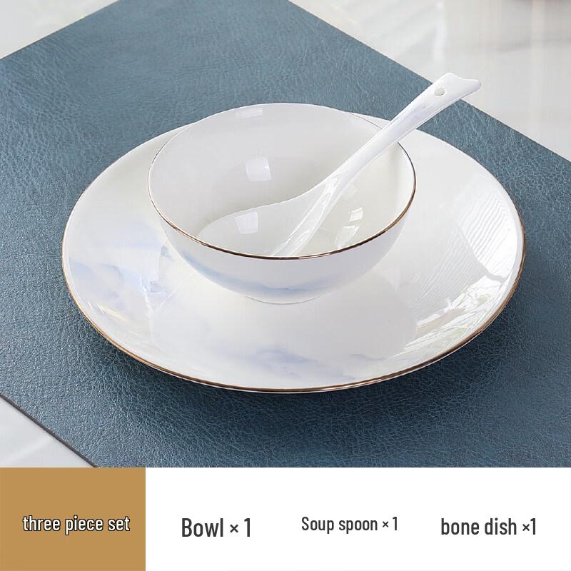 

Sweet Elegant Gold-Rimmed Bone China Dinnerware Set
