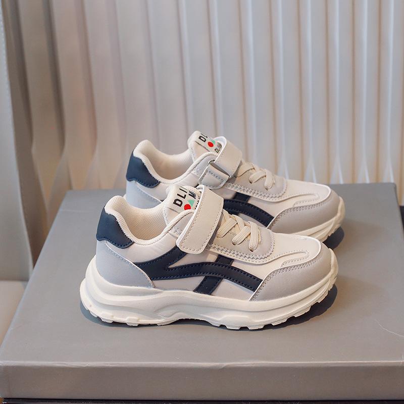 

Children s sports shoes 2025 autumn new boys Velcro ultra-light running shoes girls soft-soled non-slip casual shoes 27