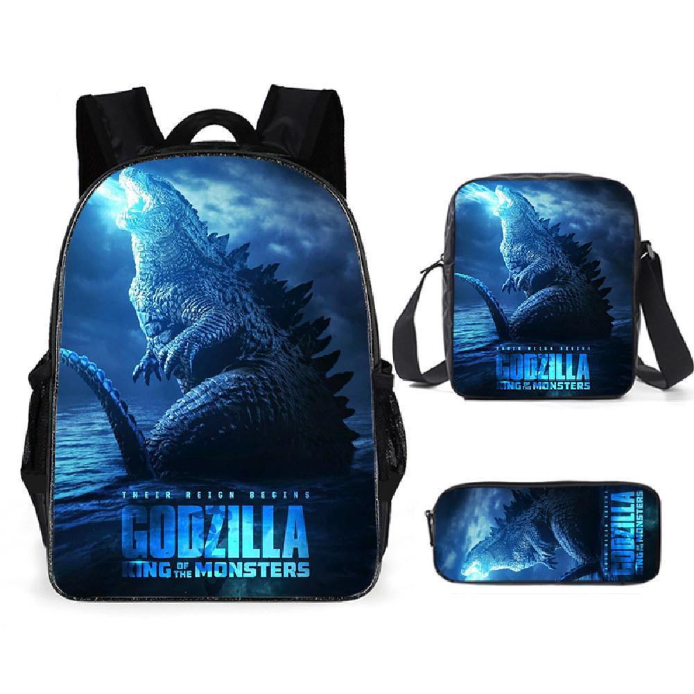 Shoulder Anime Cartoon Bag Pencil Case Kids School Pack For Daily Use