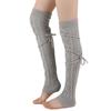 Foot Wool Stockings Fashion Casual Simple Solid Color Practical Lacing Style