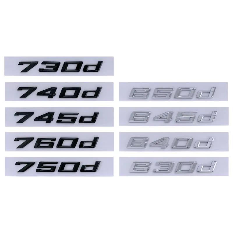 3D ABS Buchstaben Kofferraumemblem 630d 640d 645d 650d 730d 740d 745d 750d 760d Logo für BMW GT G32 F01 F12 G70 Zubehör