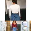 Fashion Women Casual Tank Crop Tops Vest Blouse With Flattering Scoop Neck Design