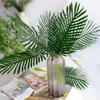 12Pcs Artificial Leaves Plastic Faux Cycad Leaves Dining Table Decor Fake Cycad