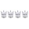 4 Pieces Tire Wheel Stem Valve Cover   Crown       for Cars Trucks  
