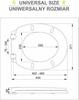 Slow-Closing Toilet Seat Cover with Child Seat 2-in-1 Detachable PP-O