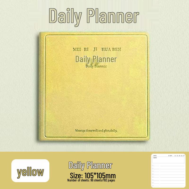 Kompakter Tagesplaner: Mini Notizbuch für Einstecktuch für effektives Zeitmanagement