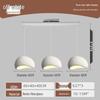 Wabi-sabi Style Three-Head Pendant Light