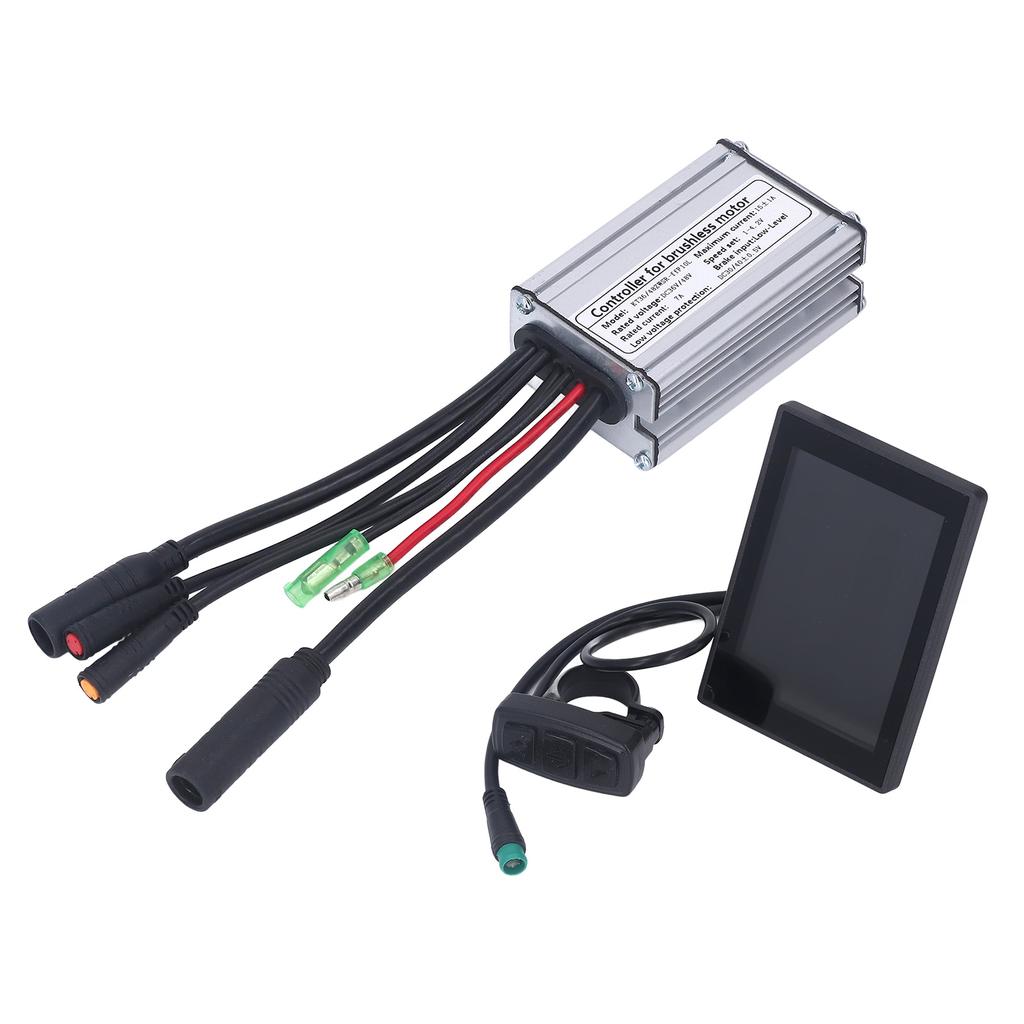 15A Electric Bike Motor Controller with LCD8S Panel Road Bike Fully Waterproof Conversion Kit for 250W Motor