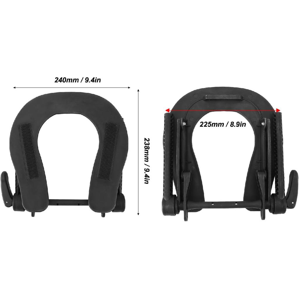 Universal Massage Table Face Cradle, Adjustable Massage Headrest for Spa and Beauty Bed, Comfortable Massage Face Pillow with Hook and Loop