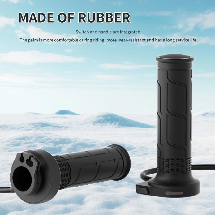 Small Temperature Control Heated Motorcycle Grips 6 Customizable Levels Motorbike Heating Grips for Modification Use