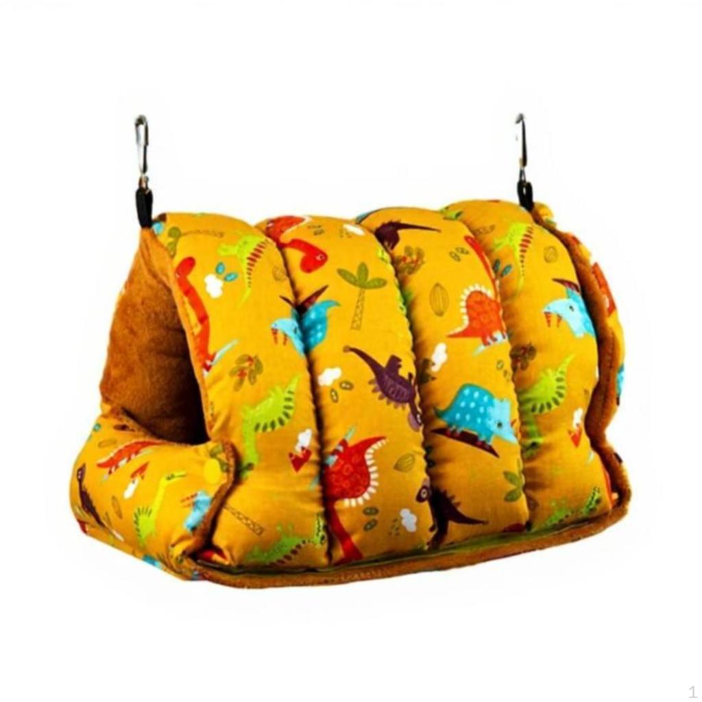 Avian Hideaway Hanging Bed, Winter Warm Plush Bed for Parrots XL