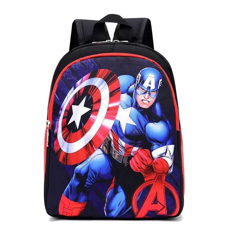 Marvel Bags Spider Man Iron Man Backpack Children Cartoon Captain America Kindergarten School Bag For Boys Schoolbag Gift