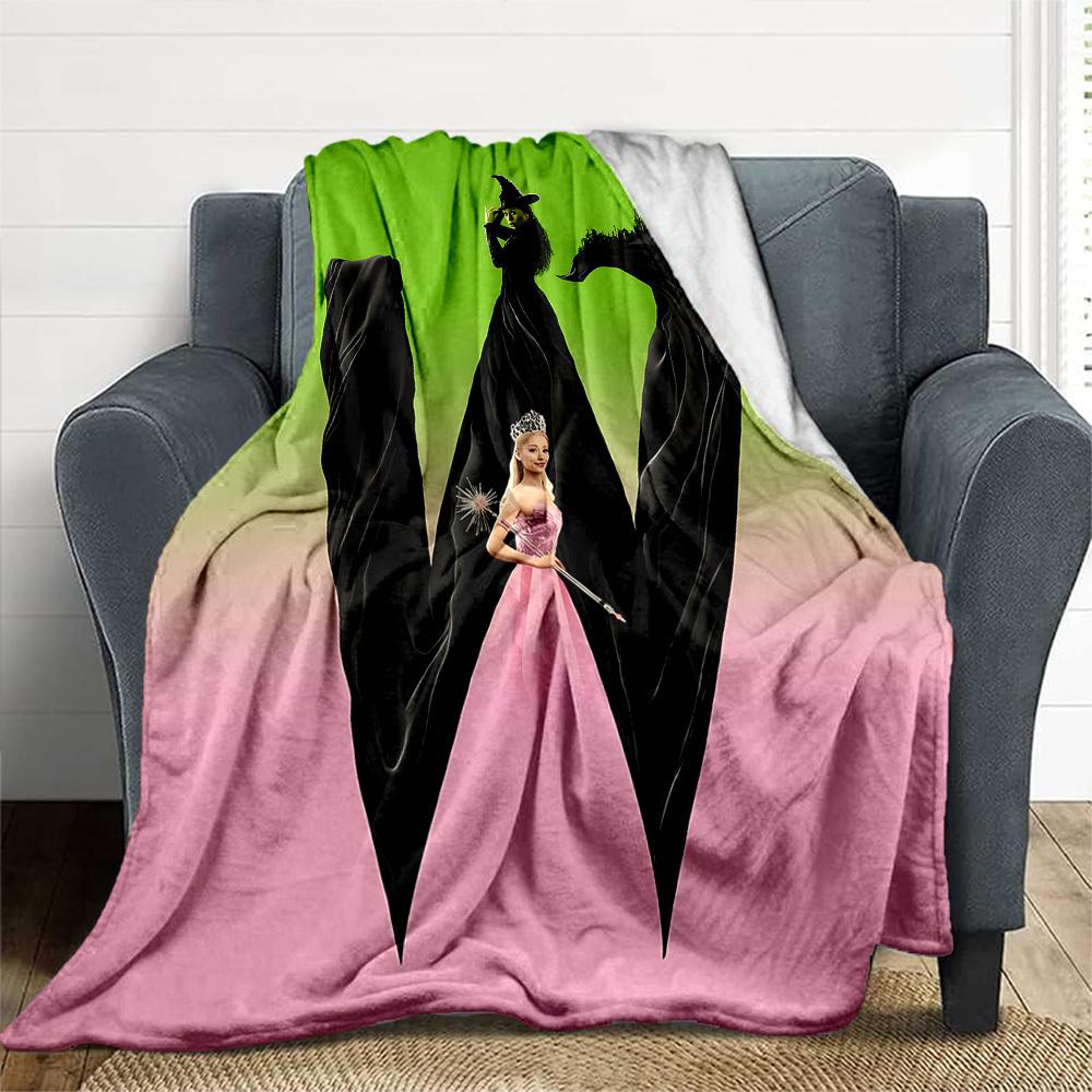 1pc Witched Outdoor Blanket Lightweight Flannel, Soft & Warm, All-Season Use for Sofa, Outdoor, Camping, Living Room, Office085