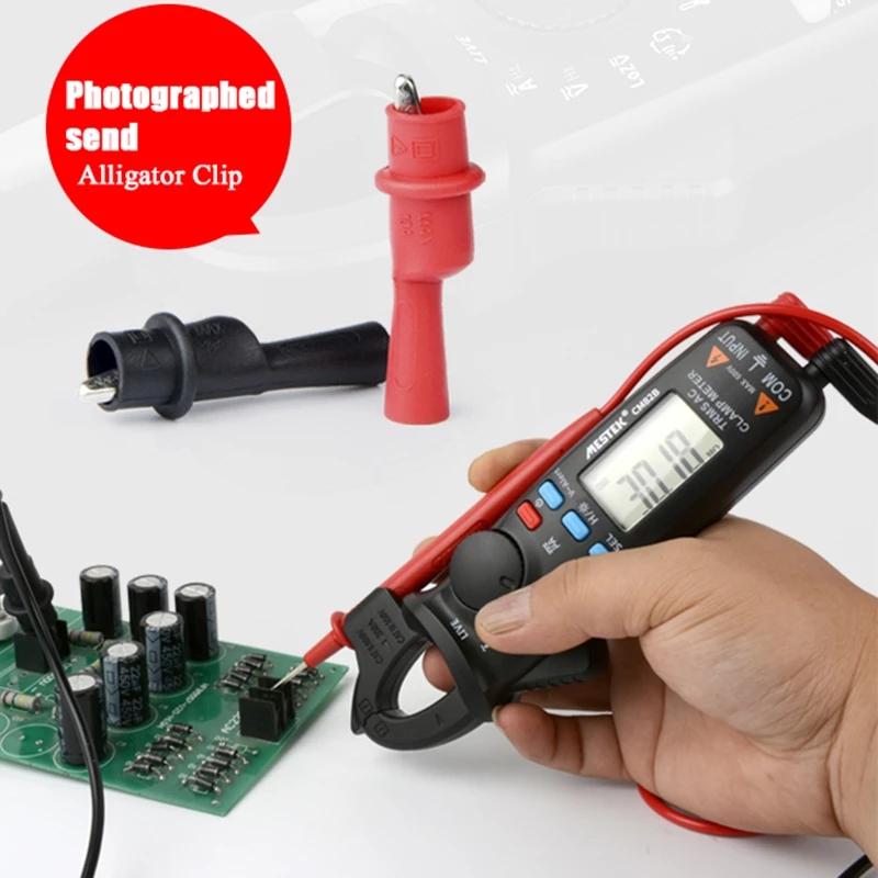 CM82B Automatischer Bereich Zangenmessgerät Strom 0-200A Spannung 0-600V Widerstand Kapazität Temperatur NCV Digitales Zangenmessgerät