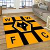 Wolverhampton Wanderers F.C. a tema calcistico. Tappeti, Zerbini e Tappeti Decorativi; Tappetini antiscivolo grandi.