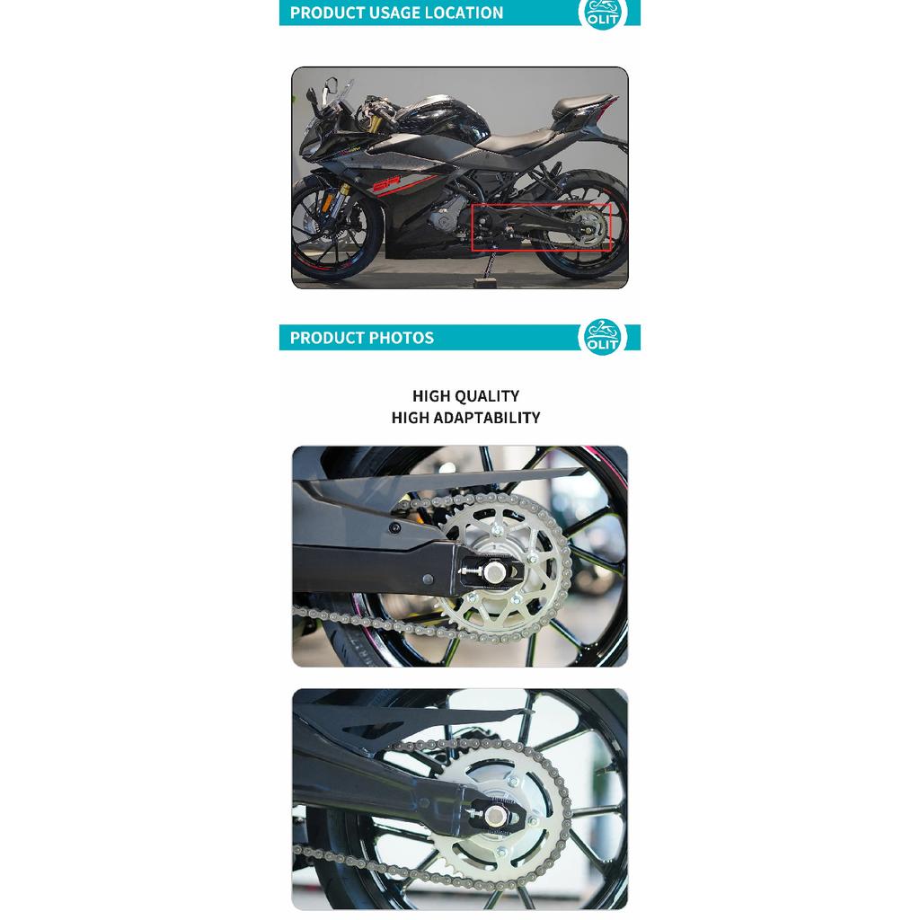 For CFMOTO Chain 106T 250SR 250SR-FUN 450NK 450SR Motorbike Chain Motorcycle Accessories Original Parts
