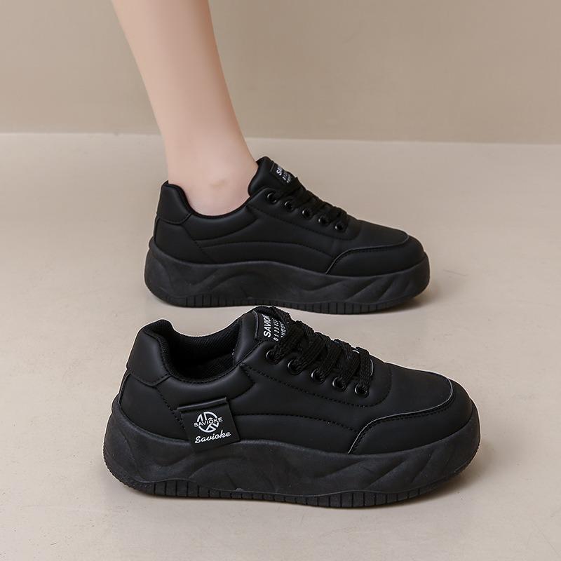 Spring Little White Shoes New Female Student Height Increase Sports Board Shoes Trendy Casual Shoes Street Shooting