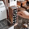 watchget Portafilter Basket Stand, Portafilter Basket Storage Rack, Espresso Pack Screen Storage, Coffee Tool, Fits 58mm Portafilter Baskets, Walnut