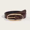 Designer Y2k Waist Belt PU Leather Dress Jeans Belt Simple Women's Belt  Streetwear