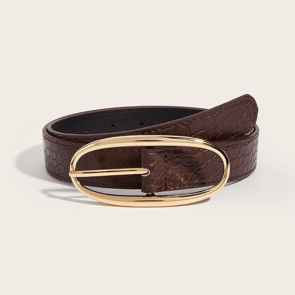 Designer Y2k Waist Belt PU Leather Dress Jeans Belt Simple Women's Belt  Streetwear