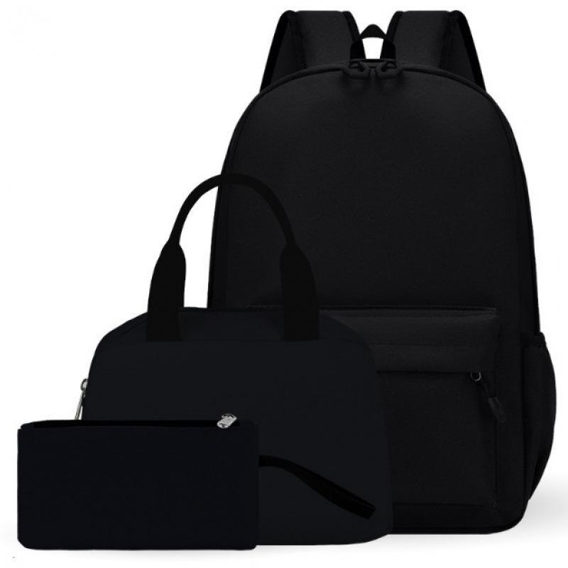 Elementary School Bag Custom Printing Children'S Leisure Travel Backpack Pencil Bag Meal Bag Three-Piece Set