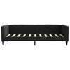 Vidaxl Sofa Z Funkcją Spania, Czarna, 90X190 Cm, Obita Tkaniną