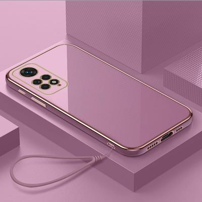 Luksusowa smycz poszycie silikonowe etui do Xiaomi Redmi Note 11 12 11S 10 10S 10A 10C 9A 9T 9C POCO X3 11T 12T miękka osłona zderzaka