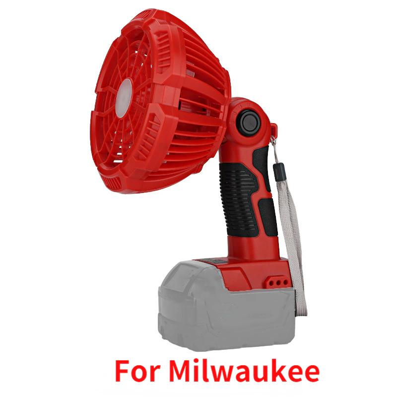 

Многофункциональный вентилятор для кемпинга, подходящий для аккумуляторов Makita/Dewalt/Bosch/Milwaukee 14,4-20 В с легкой регулировкой скорости ветра