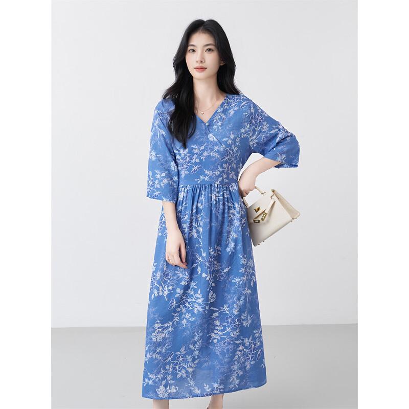 Aiyilian Women s Summer Printed Midi Dress