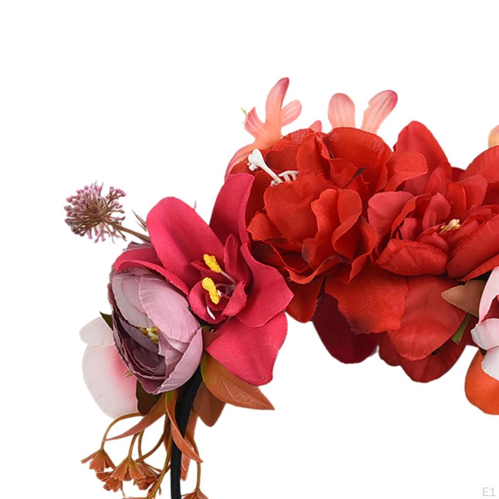 Čelenka s květinovou korunou, Festivalová simulovaná čelenka Fotografie