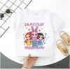 2026 Hot Movie Soft Polyester Baby Girls T Shirt Children's Clothing KPop Demon Hunters Fans Gifts Kids Clothes Fashion Casual Tops