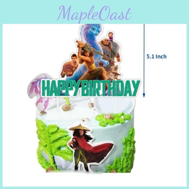 Raya And The Last Dragon Kids Party Decor Set With Balloons For Birthday Celebration