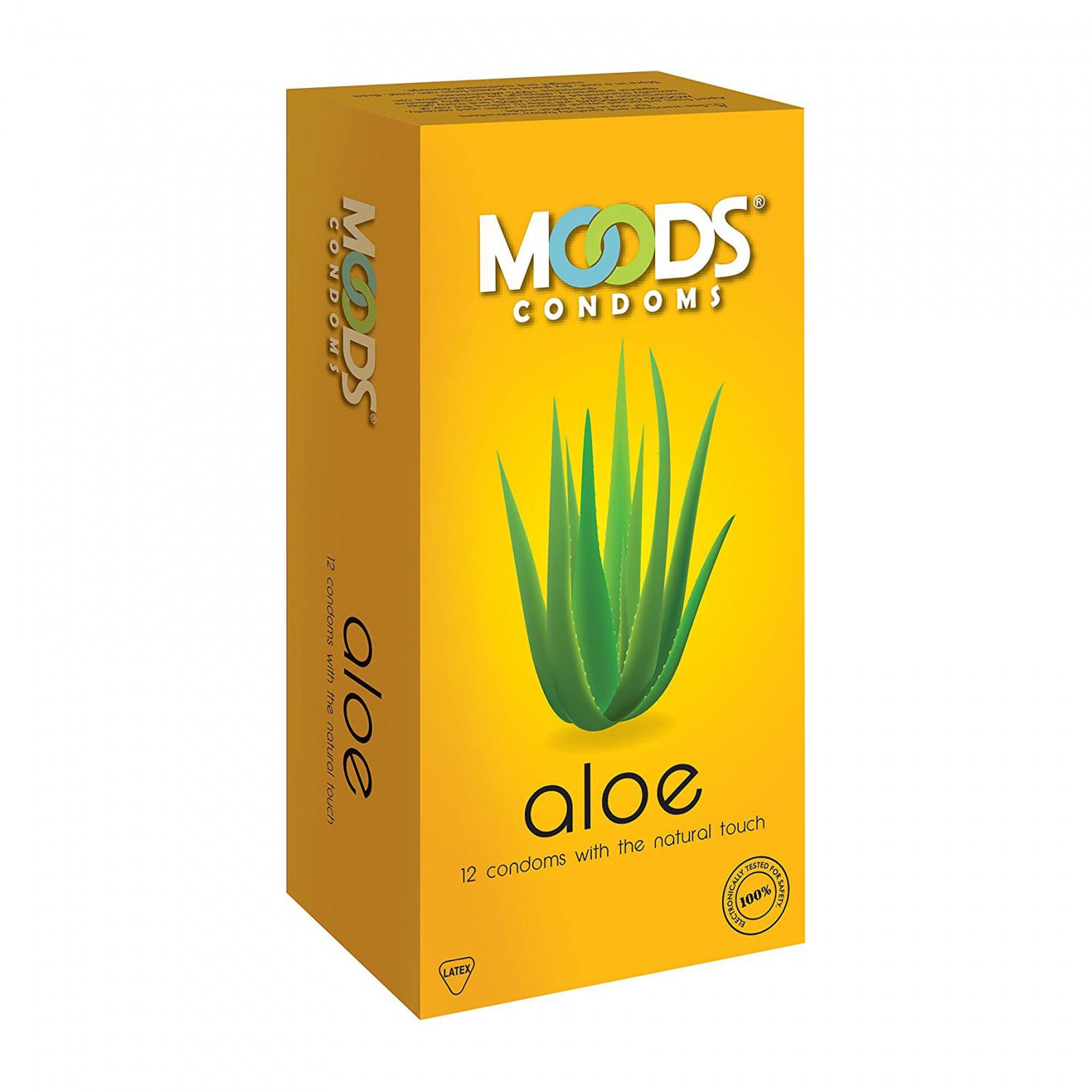 РџСЂРµР·РµСЂРІР°С‚РёРІС‹ СЃ Р°СЂРѕРјР°С‚РѕРј РђР»РѕСЌ РІРµСЂР° (12 С€С‚), Aloe Vera Condoms,  Moods