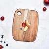 Acacia Wood Cutting Board Multi-Use Portable Home Kitchen Vegetable Meat Cutter for Outdoor Camping Fruit Slicing Accessory