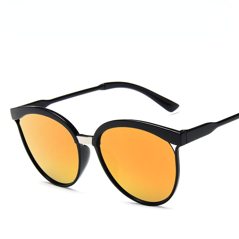 Classic Retro Cat Eye Sunglasses Gradient Mirror Uv400 Protection Luxury Vintage Fashion Female Sun Glasses Outdoor