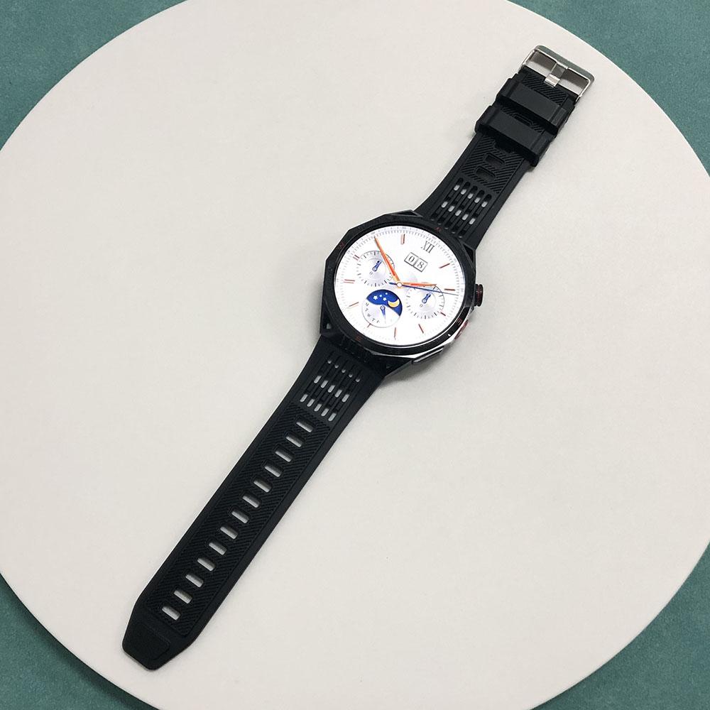 Rainbuvvy HT28 Bluetooth Smart Bracelet 1.85inch 360*360 IPS Display IP68 Waterproof Android Flashlight Compass Full Screen Touch Smart Watch