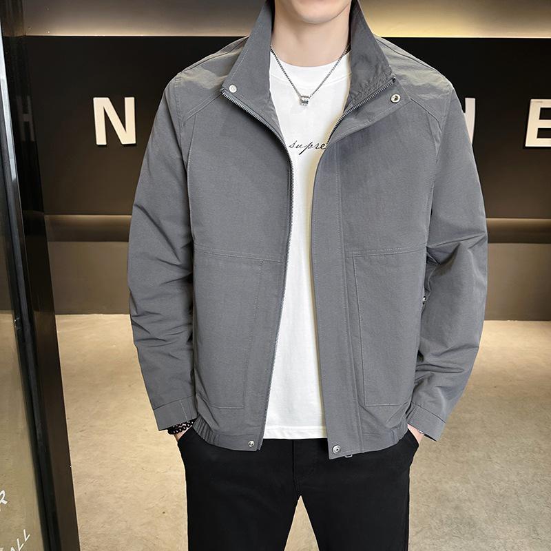 2026 Spring Men's Stand-up Collar Casual Jacket