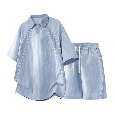 Summer Casual Sports Set For Men, Summer Thin Loose Casual Two-piece Set