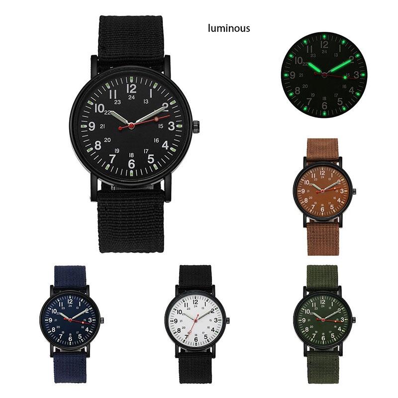 Wrist Men Analog Quartz Analog Watch Nylon Woven Strap Casual Sports Present