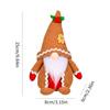 Gingerbread Man Christmas Gnome Decoration Plush Christmas Elf Decoration Farmhous Santa Tomte Swedish Face Figurines